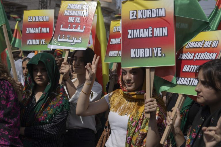 Kurdish-Language-Schools-Demonstration-Al-Qamishli-Syria